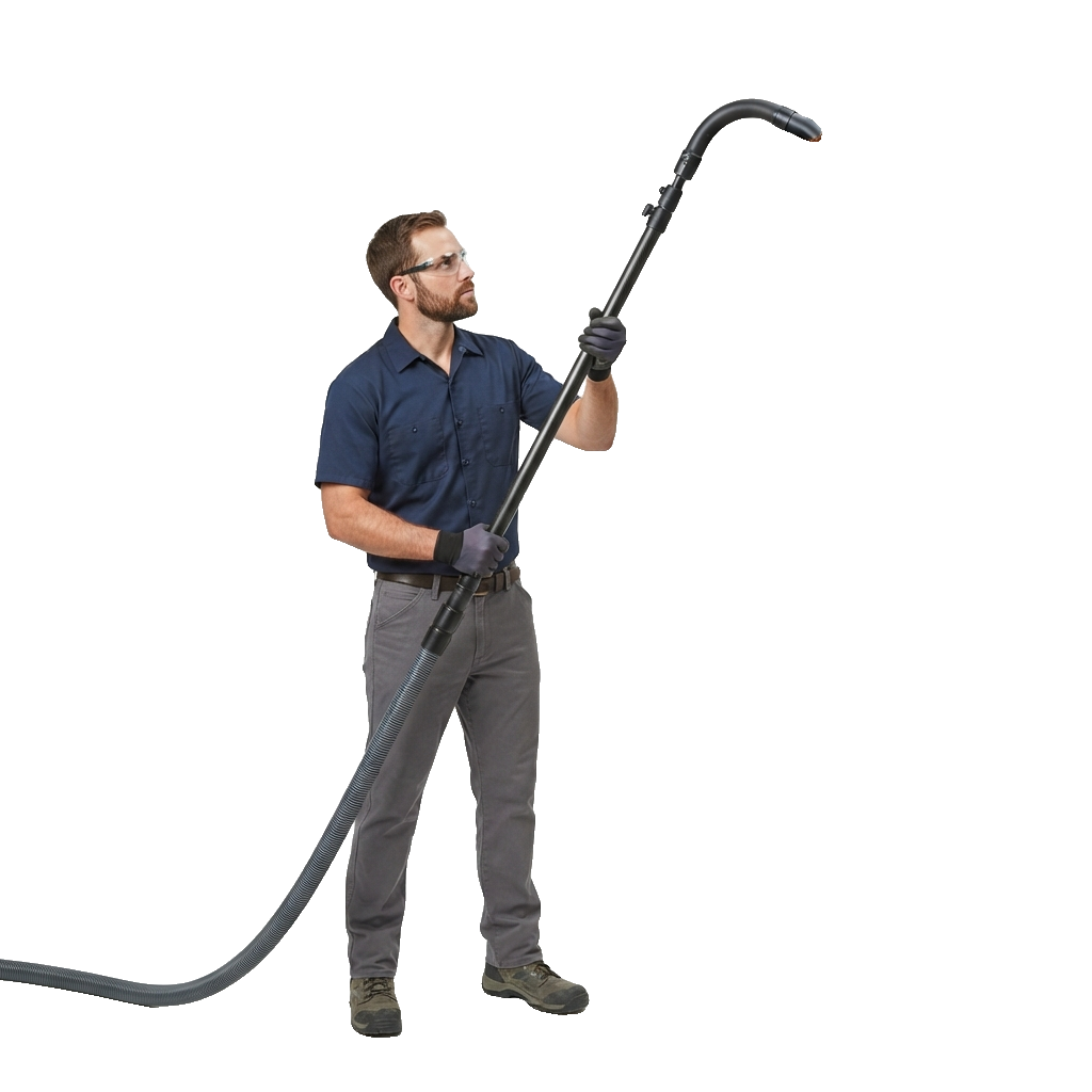 Gutter Cleaning Worker PNG Cutout